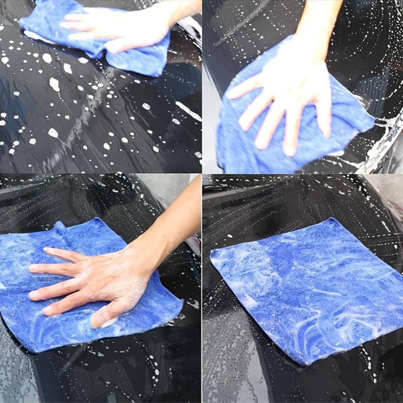 10PCS Car Wash Powder Cleaning Shampoo Streak Shine Multifunctional Tools