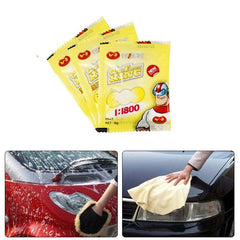 10PCS Car Wash Powder Cleaning Shampoo Streak Shine Multifunctional Tools
