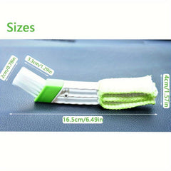 Car AC Vent Brush Dual Head Tool Car Interior Dusting Cleaner