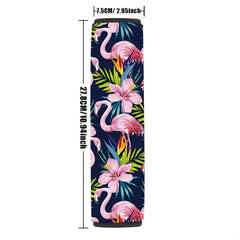 Flamingo Printed Car Seat Belt Cover - Maximum Comfort