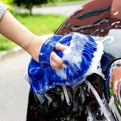 Gentle Coral Velvet Car Wash Sponge - Ideal for Car Detailing