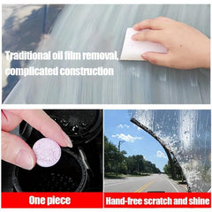 Car Windshield Cleaner Tablet. Universal Glass Dust Fume Car Accessories