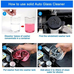 Car Windshield Cleaner Tablet. Universal Glass Dust Fume Car Accessories