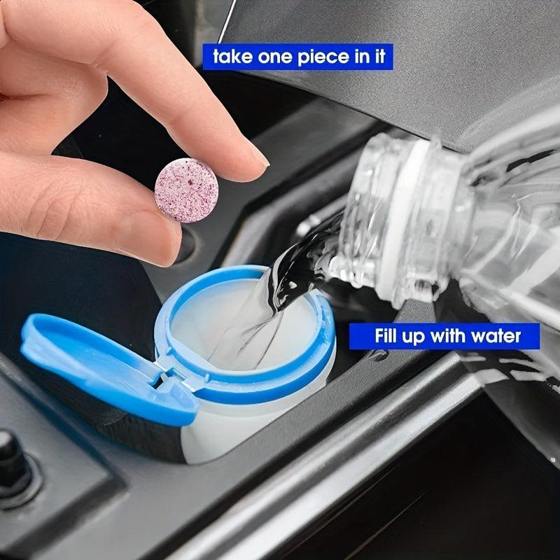 Car Windshield Cleaner Tablet. Universal Glass Dust Fume Car Accessories