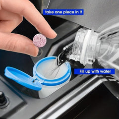 Car Windshield Cleaner Tablet. Universal Glass Dust Fume Car Accessories