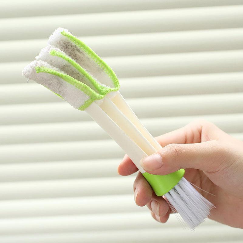 Car Air Conditioner Outlet Cleaning Brush 2 In 1 Dust Remover Grille Cleaner