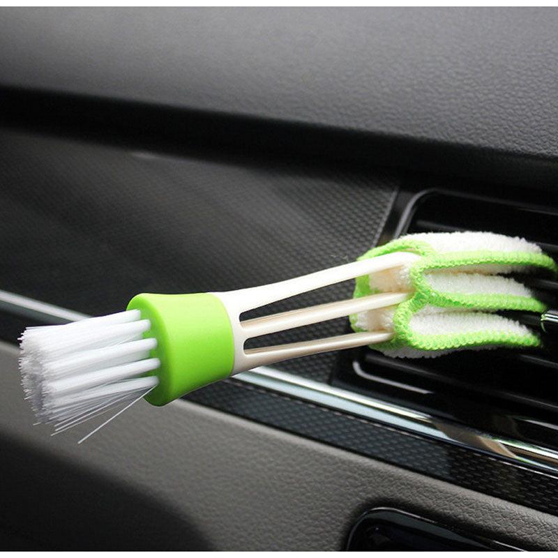 Car Air Conditioner Outlet Cleaning Brush 2 In 1 Dust Remover Grille Cleaner