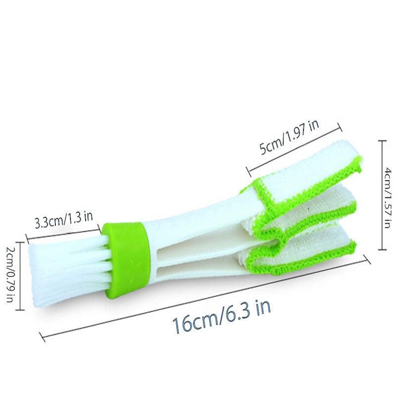 Car Air Conditioner Outlet Cleaning Brush 2 In 1 Dust Remover Grille Cleaner