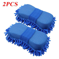 2Pcs Coral Sponge Car Wash Kit - Double Cleaning Power