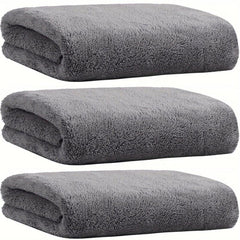 Grey Car Wash Large Towel Absorbent Microfiber Cloth