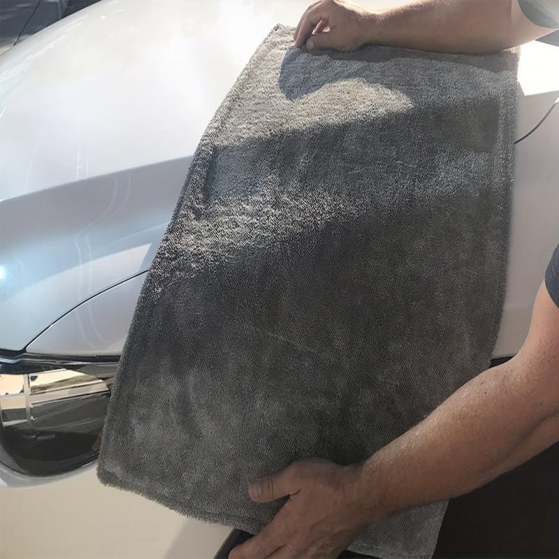 Grey Car Wash Large Towel Absorbent Microfiber Cloth