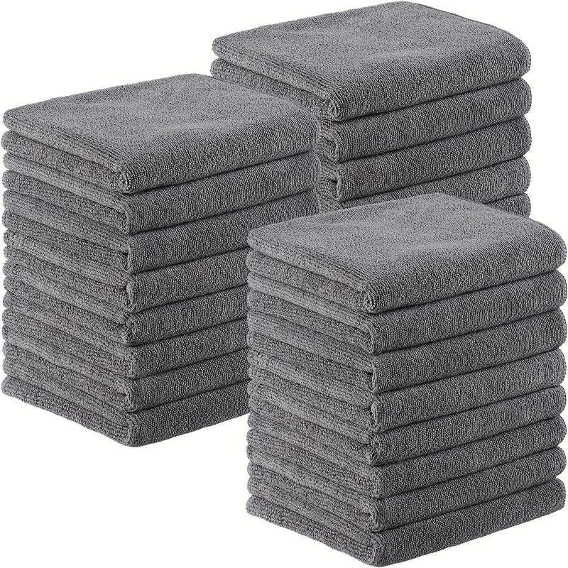 Grey Car Wash Large Towel Absorbent Microfiber Cloth