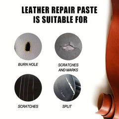 Faux Leather Repair Paste for Cracks, Burns, Holes