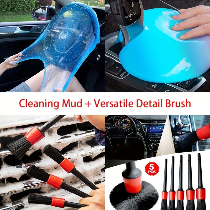 5pcs Detailing Brush Set for Car Interior Gap Cleaning