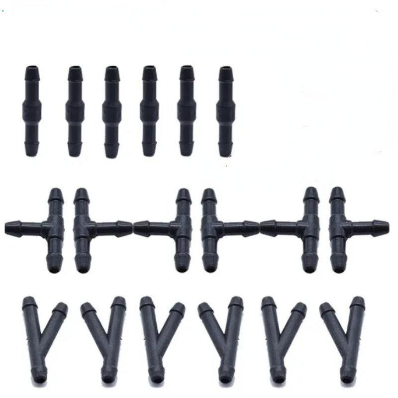 6pcs Car Windshield Washer Spray Pipe Joiner Set