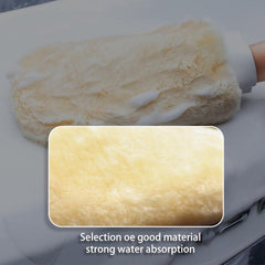 Waterproof Car Wash Microfiber Gloves Soft Thickened Wool Plush Cleaning Mit
