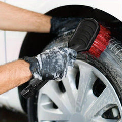 Car Wash Brush Long Handle Wheel Cleaner Tool for Trucks RVs