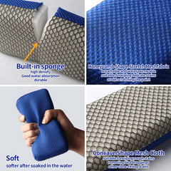 Double Sided Car Wash Sponges Bug Remover Mesh Cleaning Tar Sponge