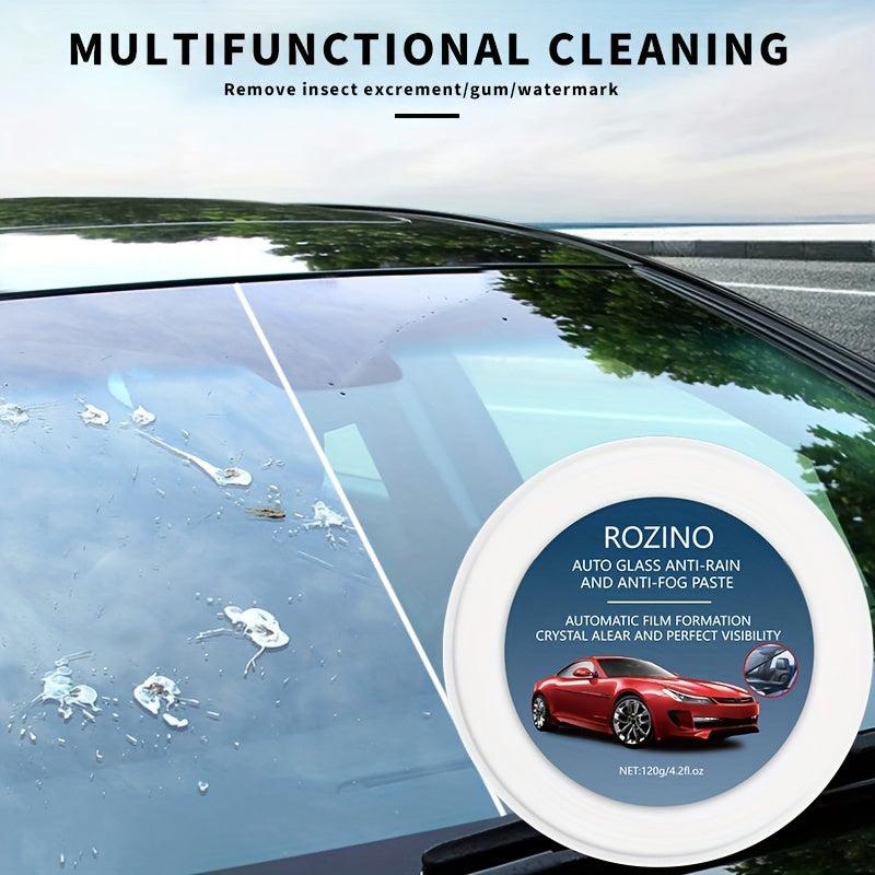 Auto Glass Cleaning Cream - Anti Rain & Anti Fog Film - Perfect Visibility