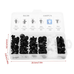 104pcs Car Body Push Retainer Pin Rivet Bumper Door Trim Panel