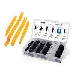 104pcs Car Body Push Retainer Pin Rivet Bumper Door Trim Panel