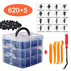104pcs Car Body Push Retainer Pin Rivet Bumper Door Trim Panel