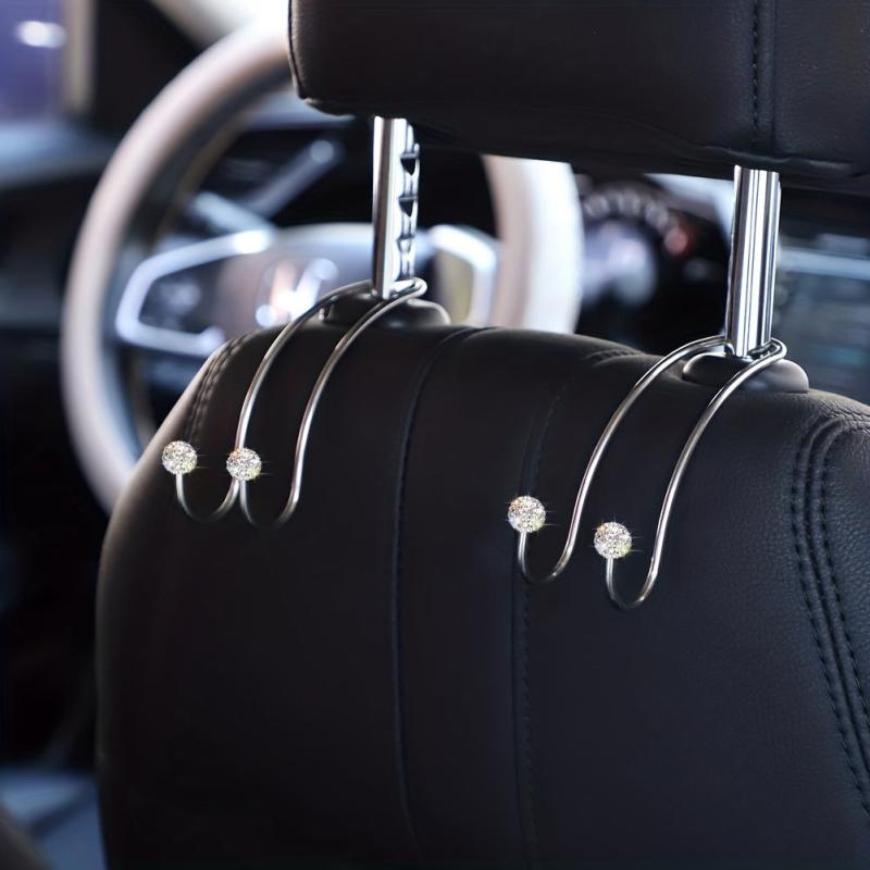 Auto Hooks Bling Car Hangers Organizer Seat Headrest Hooks 2 Pack