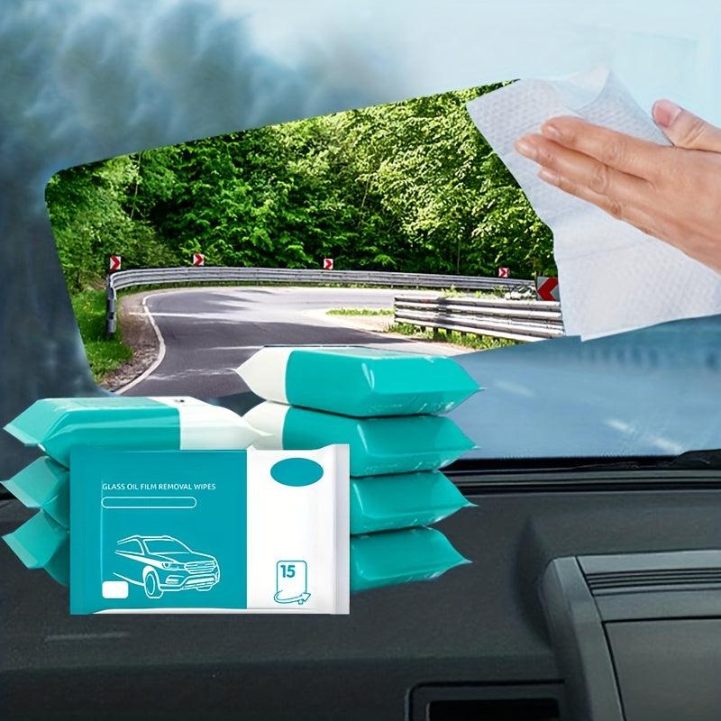 Car Glass Removal Film Wipes Window Stains Cleaning Wipes