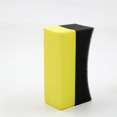Car Cleaning Kit: Corner Rub Wax Sponge Tire Brush Sponge & Wipe