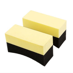 Car Cleaning Kit: Corner Rub Wax Sponge Tire Brush Sponge & Wipe