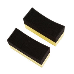 Car Cleaning Kit: Corner Rub Wax Sponge Tire Brush Sponge & Wipe