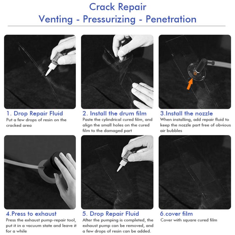 Windshield Repair Kit Glass Crack Repair Tool Set
