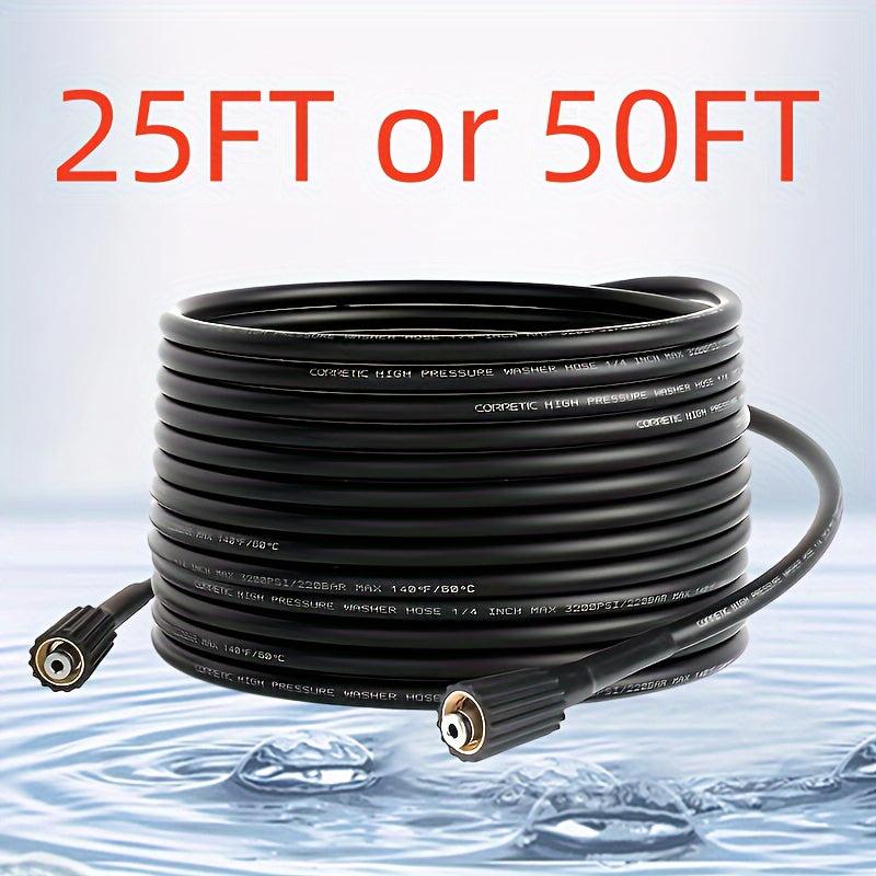 Car Water Pipe hose 25ft Or 50ft X 1 4 pressure Cleaning Machine Hose