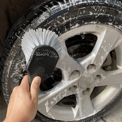 Car Wheel Cleaning Brush Short Handle Tire Rim Washing Brush