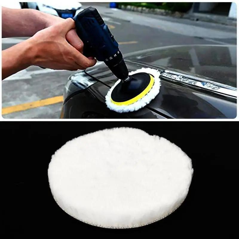 5pcs Wool Polishing Buffing Pad Wheel Drill Buffer Attachment