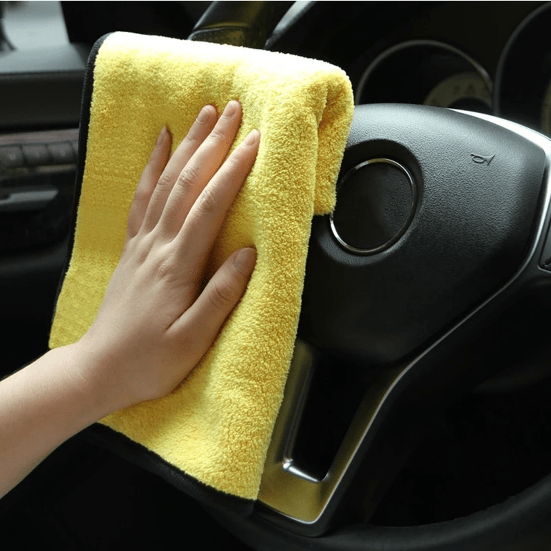 5pcs 500GSM Microfiber Cleaning Towel Soft Drying Cloth for Car Body Washing