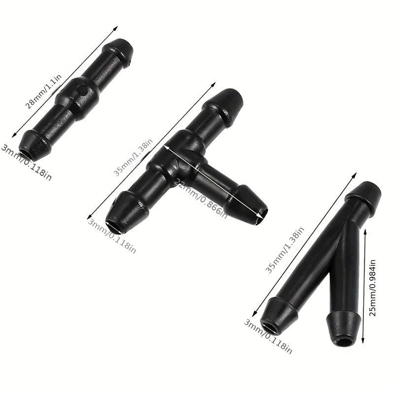 Car Wiper Water Spray Nozzle Connection Hose Windshield Washer Water Pipe