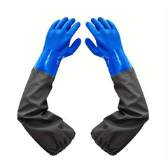 PVC Chemical Resistant Gloves Long Waterproof Heavy Duty Gloves