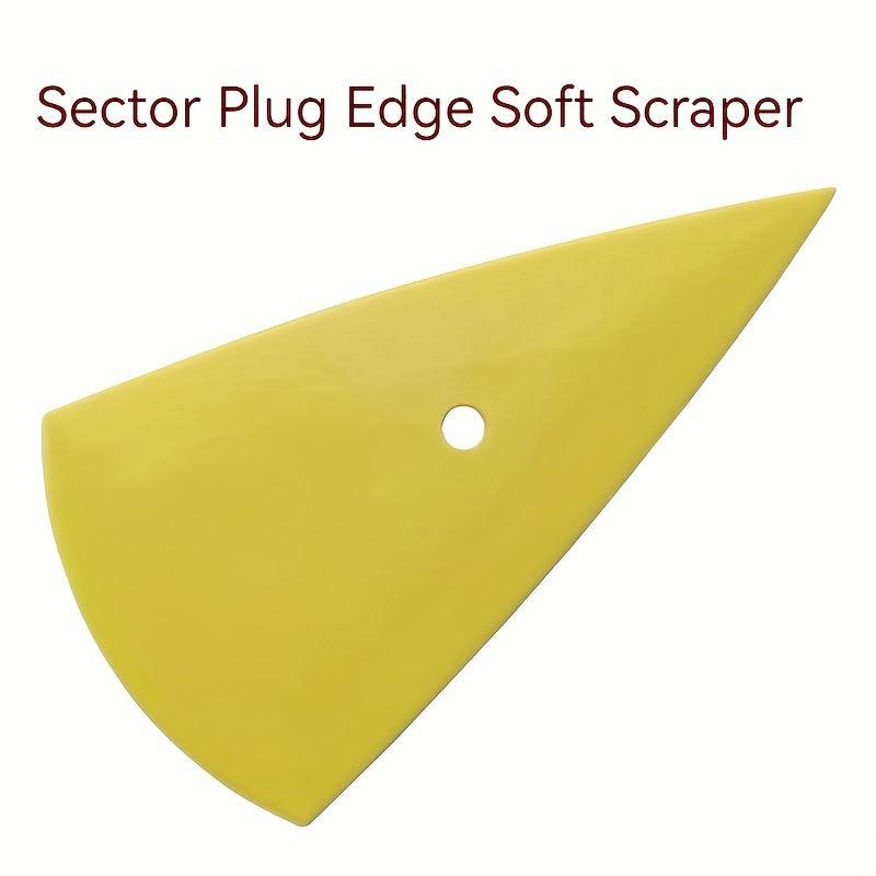 Curved Edge Triangle Scraper High Elastic Thin Edge Plug Edge Scraping Film