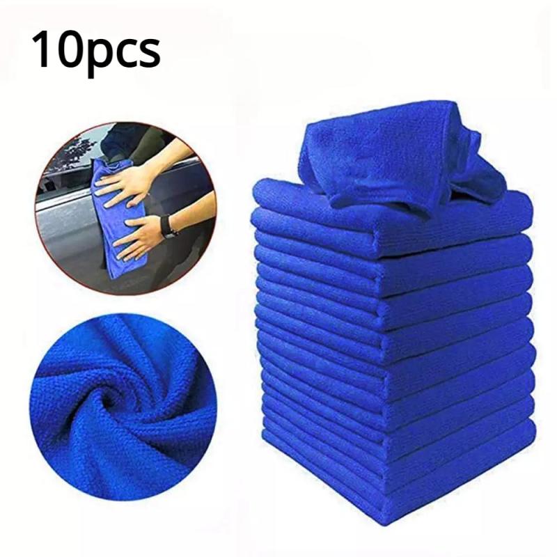 10pcs Microfiber Car Cleaning Towel Soft and Absorbent