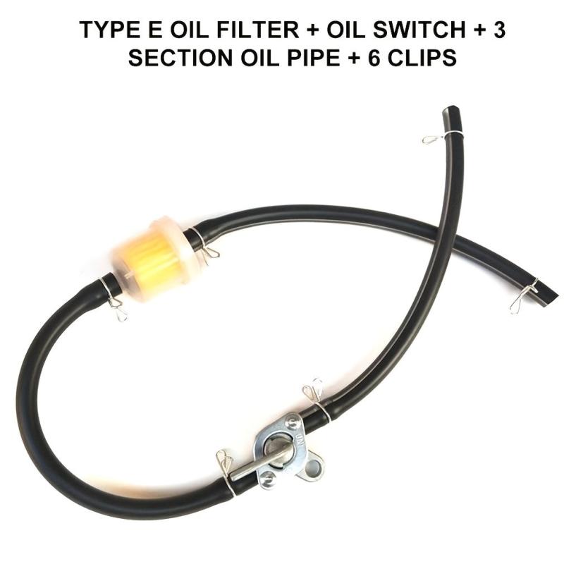 ATV Gasoline Filter Fuel Switch with Clamp