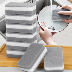 12pcs Dishwashing Sponge Wipe Scouring Pad Double sided Cleaning Brush