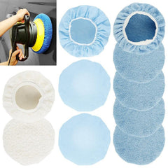 10pcs Car Polishing Pad Ultra fine Fiber Soft Wool Wax Cleaning Buffer Cover