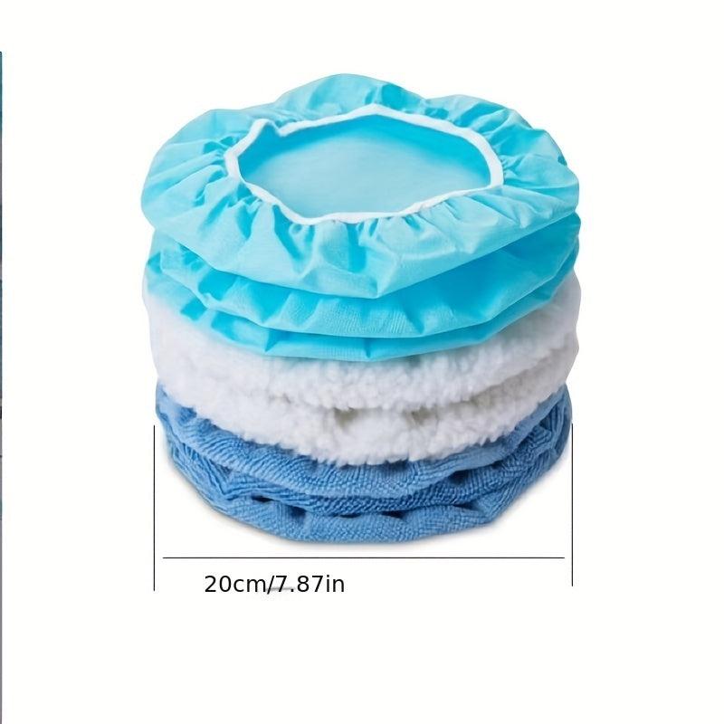 10pcs Car Polishing Pad Ultra fine Fiber Soft Wool Wax Cleaning Buffer Cover
