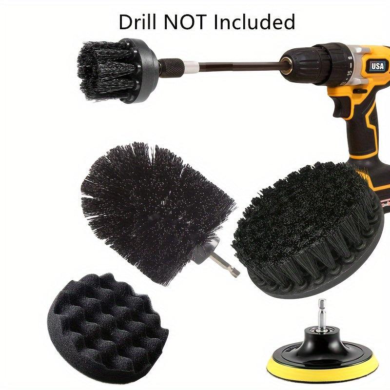 6pcs Drill Brush Set Power Scrubber Car Bathroom Cleaning Kit