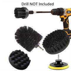 6pcs Drill Brush Set Power Scrubber Car Bathroom Cleaning Kit