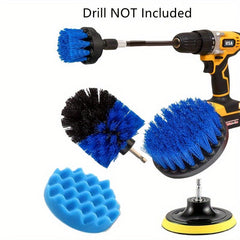6pcs Drill Brush Set Power Scrubber Car Bathroom Cleaning Kit