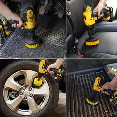6pcs Drill Brush Set Power Scrubber Car Bathroom Cleaning Kit