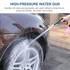 High Pressure Car Wash Gun with 2.5m Water Pipe - Extended by 7.5m