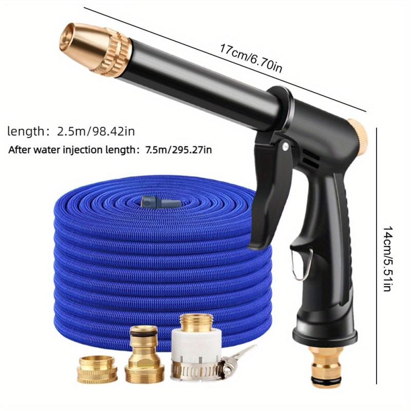 High Pressure Car Wash Gun with 2.5m Water Pipe - Extended by 7.5m